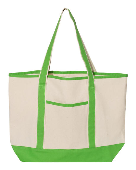 Q-Tees 34.6L Large Canvas Deluxe Tote Bag