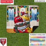 Water Repellent Microfiber Picnic Blanket, 50"x60", Sublimated Edge to Edge 1 side