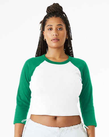 Bella+Canvas Women's Micro Rib 3/4 Raglan Sleeve Baby Tee