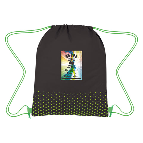Connect The Dots Non-woven Drawstring Bag