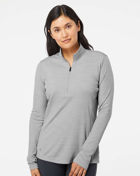 Adidas Women's Lightweight Melange Quarter-Zip Pullover