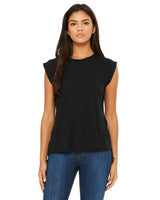 BELLA+CANVAS Ladies' Flowy Muscle T-Shirt with Rolled Cuff