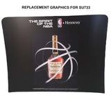 24 Hr Express - Replacement Full Color Graphics Double Sided for 8'W x 8'H EuroFit Straight Wall