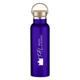21 Oz. Liberty Stainless Steel Bottle With Wood Lid