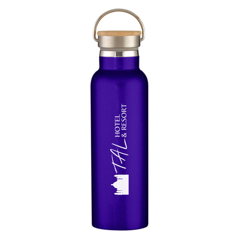 21 Oz. Liberty Stainless Steel Bottle With Wood Lid