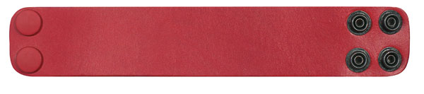1.5" Leather Bracelet red