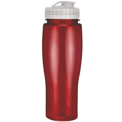 24 Oz. Contour Translucent Bottle w/ Flip Top Lid