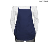 24 Hr Express Ship - Discounted Shorter Length Twill Bib Apron, 19x24, No Pockets