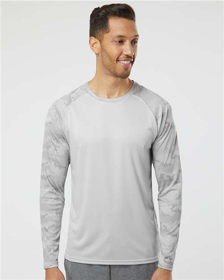 Paragon Cayman Performance Camo Color-Block Long Sleeve T-Shirt