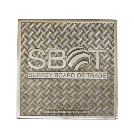 Pewter Cast Coaster, MADE IN CANADA