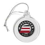 Ball Shaped USA Made Acrylic Ornament