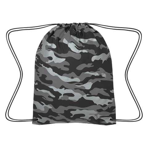 Reflective Camo Drawstring Sports Pack