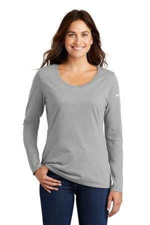 Nike Ladies' Core Cotton Long Sleeve Scoop Neck Tee