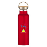 21 Oz. Liberty Stainless Steel Bottle With Wood Lid