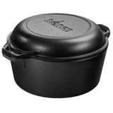 Lodge® 5 qt Cast Iron Double Dutch Oven