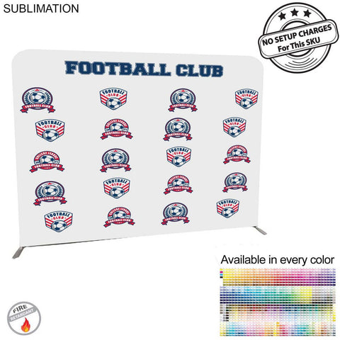 72 Hr Fast Ship - Tradeshow Booth Package Supreme, 10' EuroFit Display and 8' Sublimated Tablecloth