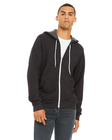 BELLA+CANVAS Unisex Sponge Fleece Full-Zip Hooded Sweatshirt