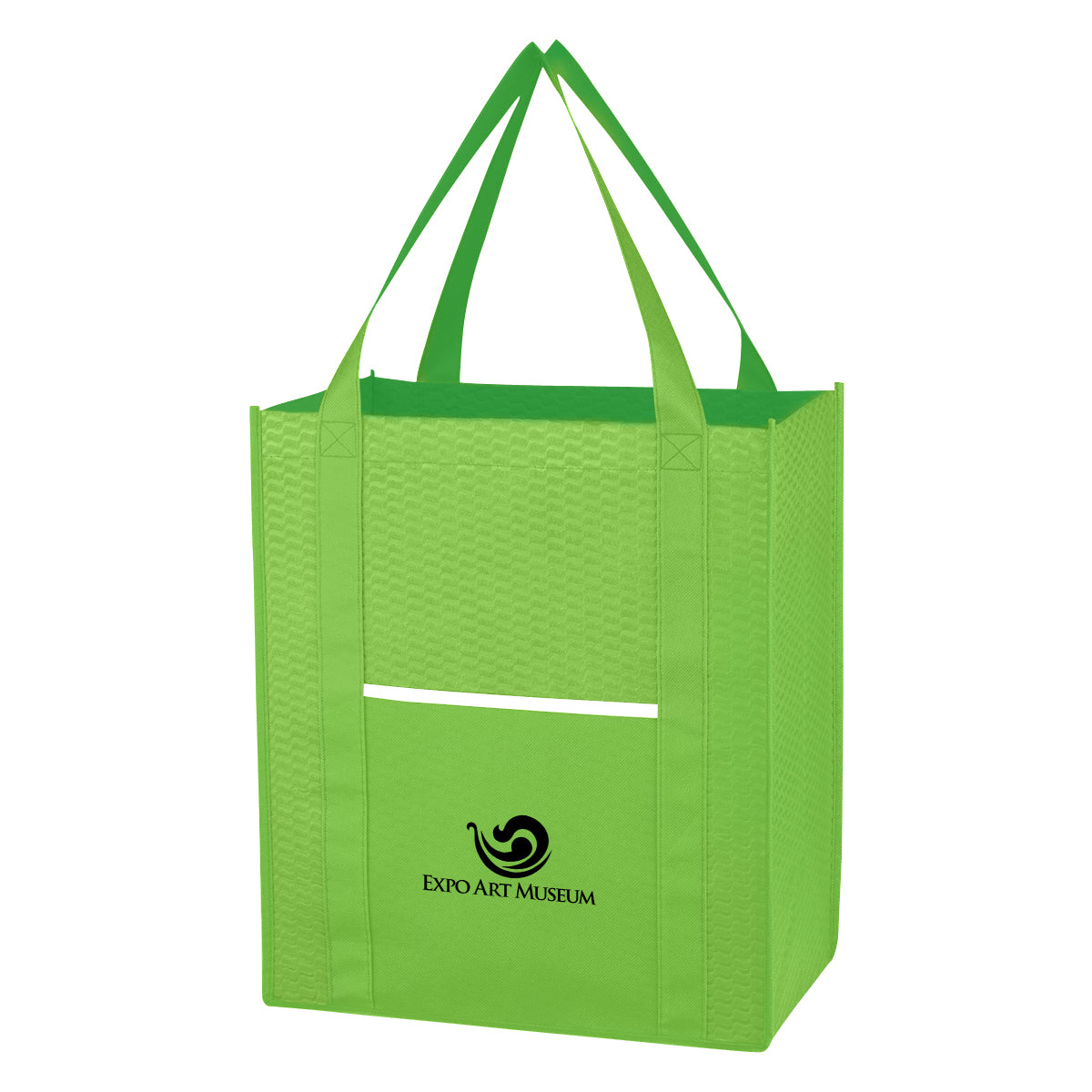 Non-woven Wave Shopper Tote Bag