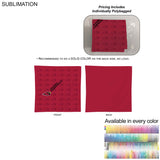 Individually Polybagged Double Sided Sublimated Bandana, 22x22, Sublimated Edge to Edge 2 sides
