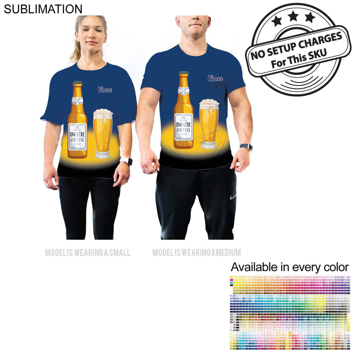 Product Branding T-Shirt, Unisex, Performance Fabric, NO SETUP CHARGE