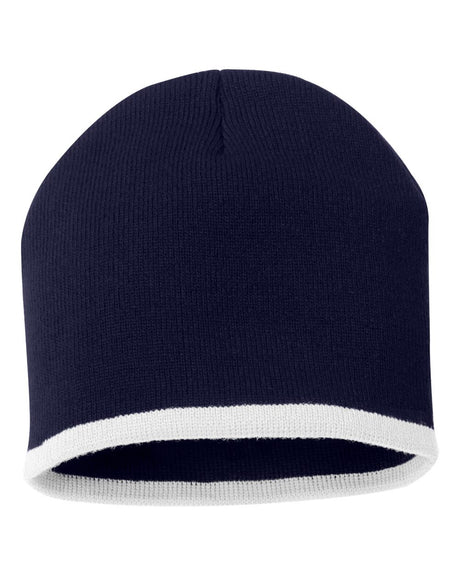 000469 Sportsman™ 8'' Bottom Striped Knit Beanie