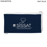 Colored Heaviest Plush Velour Terry Cotton Blend Beach Pool Towel, 30x60, Sublimated Edge to Edge
