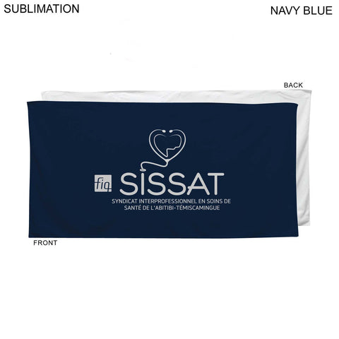 Colored Heaviest Plush Velour Terry Cotton Blend Beach Pool Towel, 30x60, Sublimated Edge to Edge