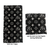 Sublimated BEST VALUE lightweight Seamless Winter Neck Gaiter which can be worn as 2-layers (2ply)