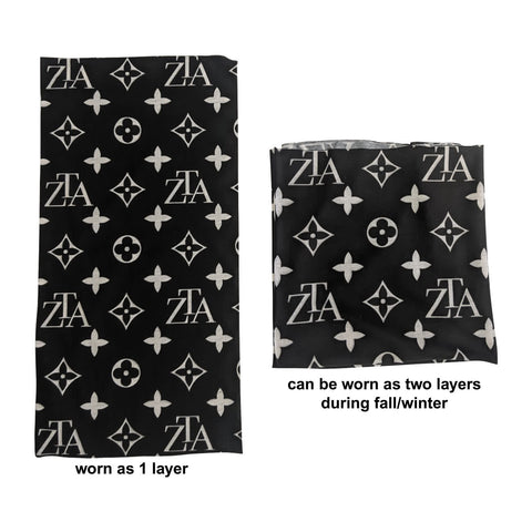 Sublimated BEST VALUE lightweight Seamless Winter Neck Gaiter which can be worn as 2-layers (2ply)