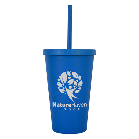 16 Oz. Newport Wheat Travel Tumbler