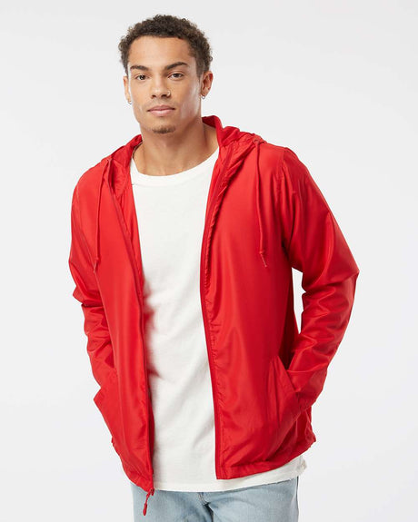 Independent Trading Co. Unisex Lightweight Windbreaker Full-Zip Jacket