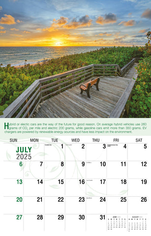 Galleria Wall Calendar 2025 Go Green Calendar