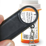 Magnifier And Led Light Key Chain