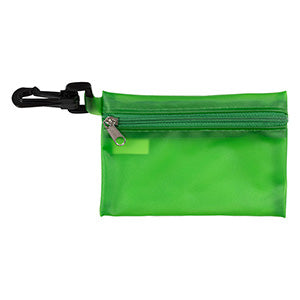 "Troutdale" 13 Piece First Aid Kit Components inserted into Translucent Zipper Pouch