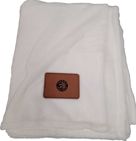24 Hr Express Ship - Plush and Cozy Mink Flannel Fleece Blanket, 50x60, with Lasered logo patch