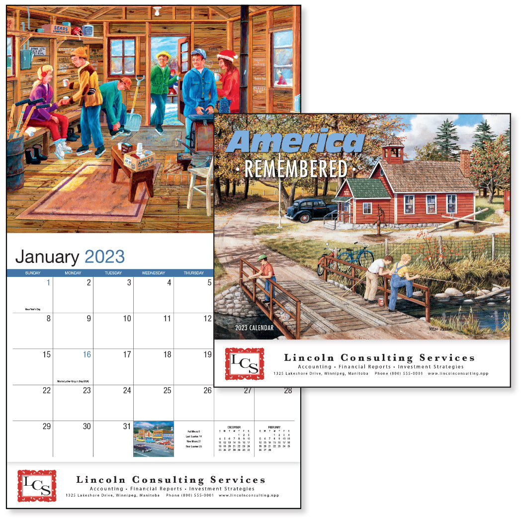 America Remembered Appointment Calendar - Stapled