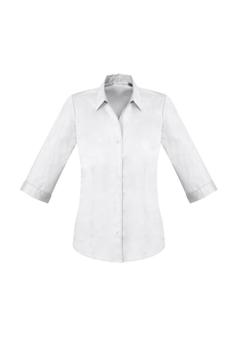Ladies' Monaco 3/4 Sleeve French Style Cotton Stretch Shirt