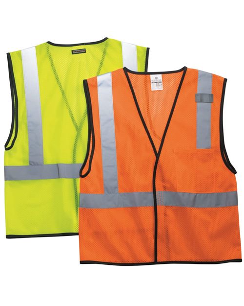 Kishigo Economy Single Pocket Hook & Loop Mesh Vest