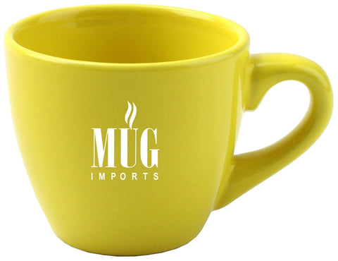 Piccolo espresso mug 3.5oz yellow vitrified