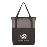 Crosshatch Non-woven Zippered Tote Bag