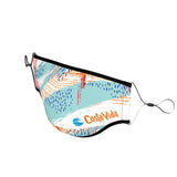 TITAN Import 3-Ply Dye-Sublimated Face Mask w/ Adjustable Elastic Face Mask Straps