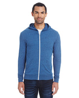 000236 THREADFAST Unisex Triblend Full-Zip Light Hoodie