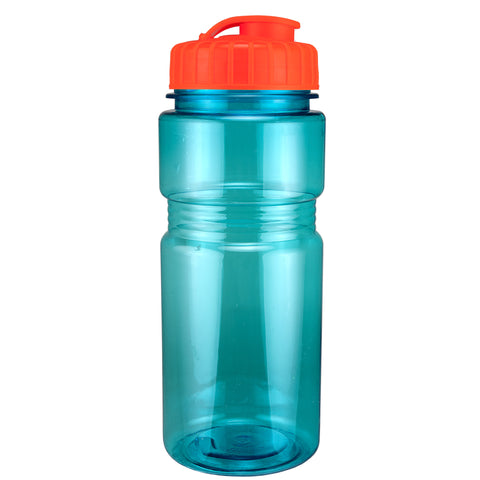 20 Oz. Translucent Recreation Bottle w/ Flip Top Lid
