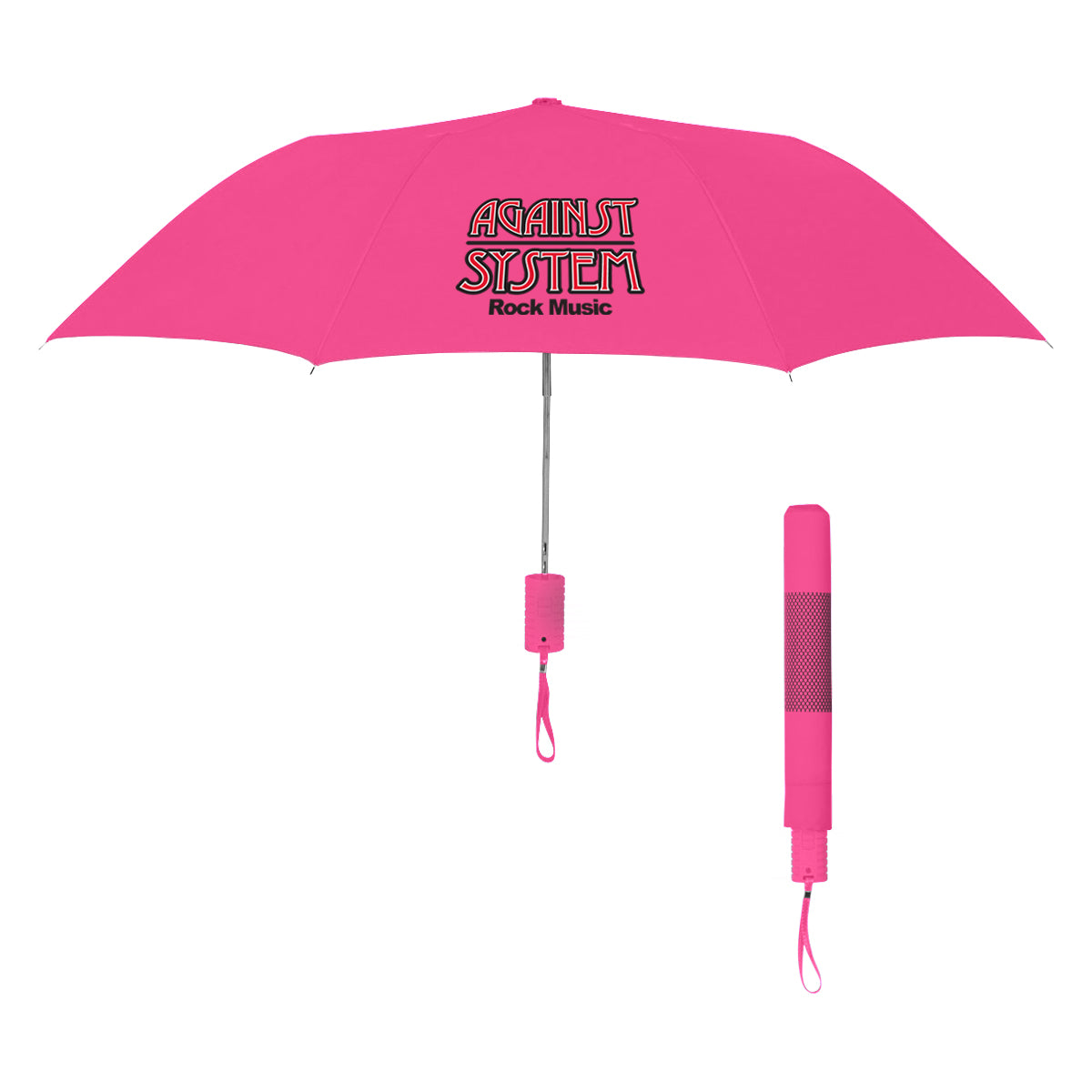 42" Arc Neon Telescopic Folding Umbrella