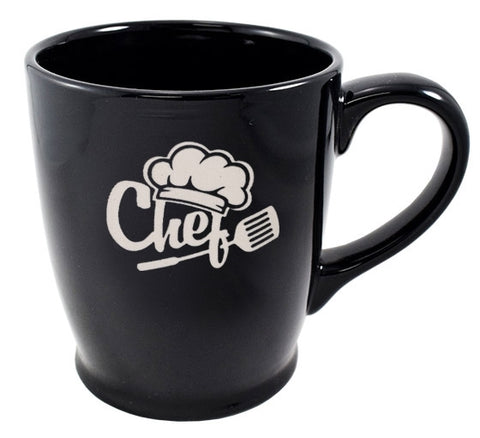 Kona 16oz black mug- Etched