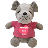 6" Mini Me Gray Brooklyn Bulldog w/T-Shirt