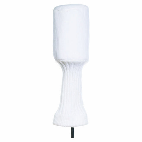 Plush White Golf Head Cover