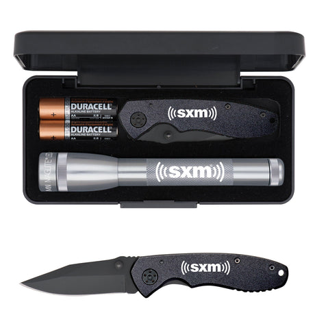 "AA" LED Mini Maglite® With Warhawk Pocket Knife