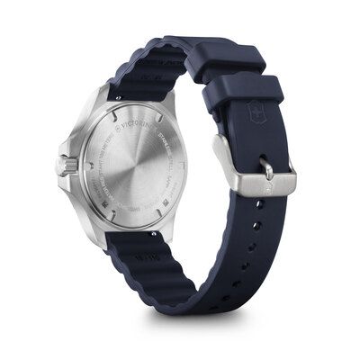 I.N.O.X. V White Dial Watch w/Blue Rubber Strap
