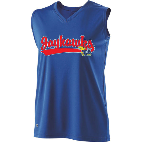 Holloway Sportswear Collegiate Ladies' Curve Jersey - Kansas Jayhawks